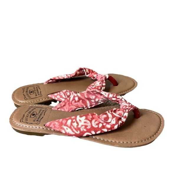 Lucky Brand Canvas Flip Flop Sandals - Picture 2 of 9